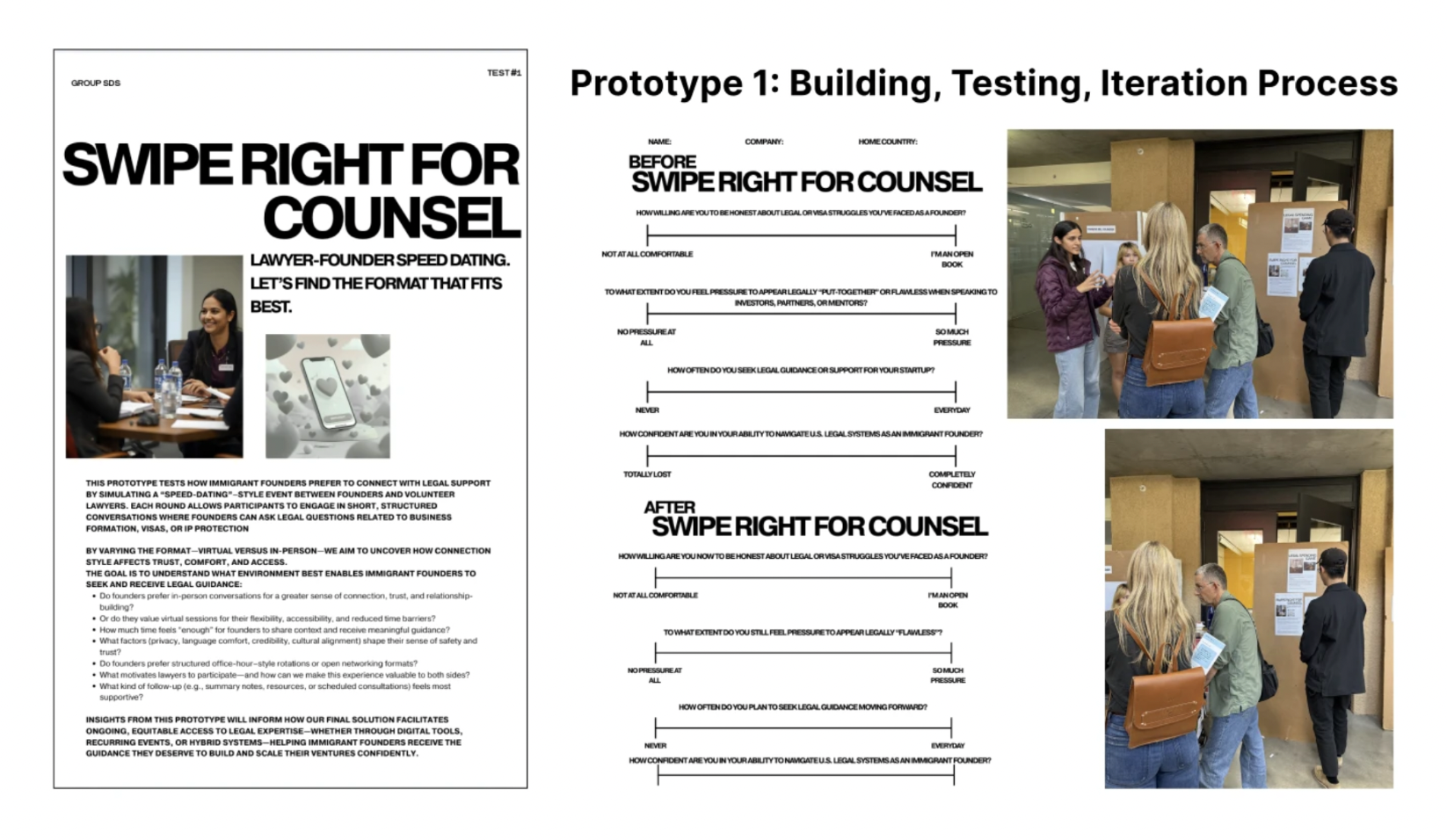 Swipe Right for Counsel prototype