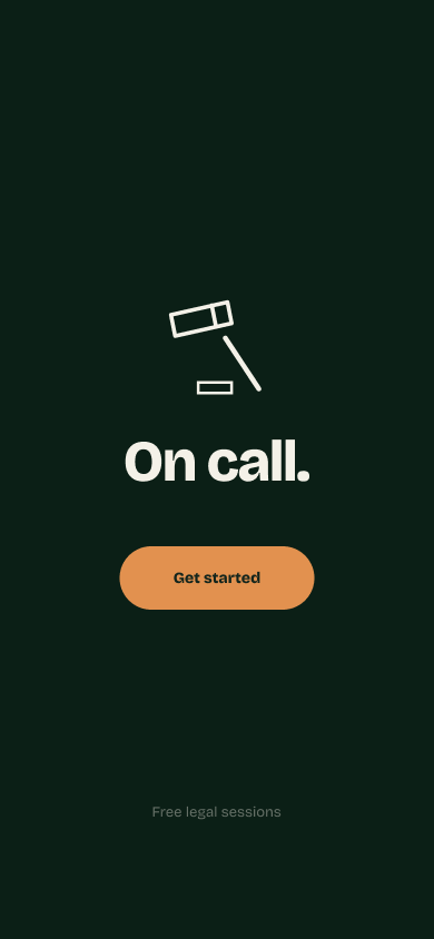 On call splash screen