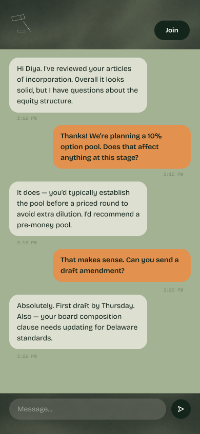 Chat thread